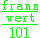 \rm \green \frac{\frac{franz}{vert}}{101}